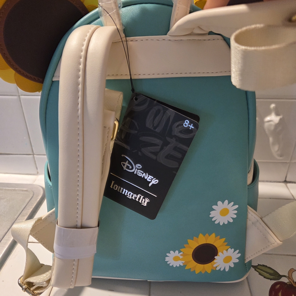 Loungefly Disney Exclusive Minnie Sunflower Mini Backpack - Picture 7 of 9